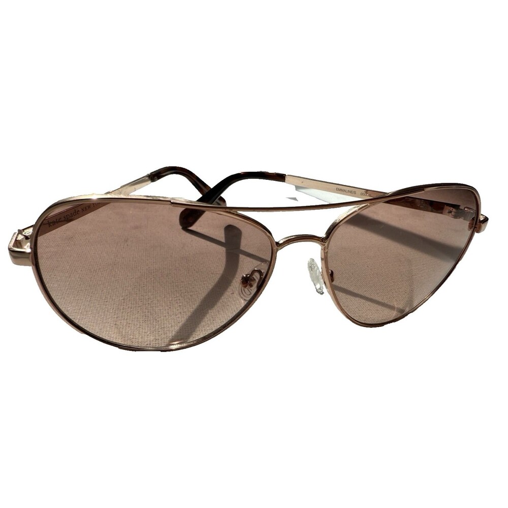 Kate Spade New York EMMALINE/S 0000M2 Aviator Rose Gold Metal Sunglasses 140